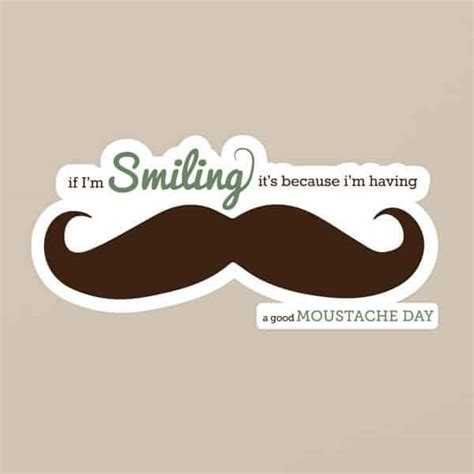 "Good Moustache Day" | Sticker Genius