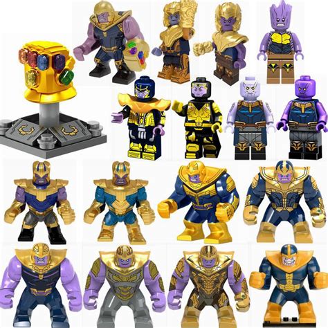 New Marvel Avengers War Thanos Big Figure Thanos Minifigures Lego Fit ...