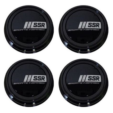 4x SSR Aluminum Center Cap Caps B Type Low Black For GT X01 X02 X03 X04