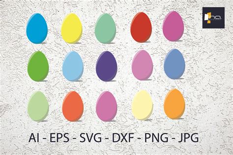 Easter Egg Basic Color for Decoration Graphic by Na Punya Studio ...