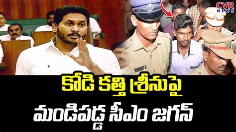 కోడి కత్తి శ్రీను పై మండిపడ్డ సీఎం జగన్ Cm Jagan Fires On Kodi Kathi Srinu Cvr News Youtube