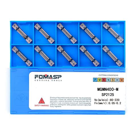 Fomasp Mgmn M Carbide Grooving Inserts For Mgehr L And Mgivr L