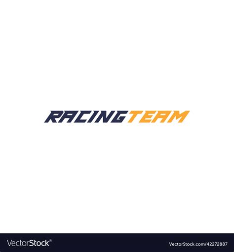 Racing team logo Royalty Free Vector Image - VectorStock