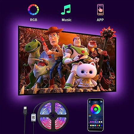 Ruban LED TV 4M Bande LED Avec Télécommande APP Synchroniser avec