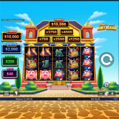 huff  puff money mansion light  official slot demo review
