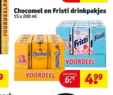 Chocomel En Fristi Drinkpakjes X Ml Aanbieding Bij Kruidvat