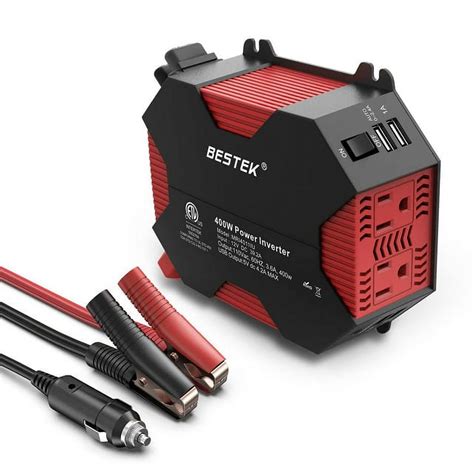 400 Watts Power Inverter DC 12V to AC 110V Power Converter with 4 USB ...