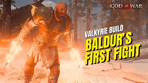 Baldur S First Fight Valkyrie Build Gmgow No Damage God Of War