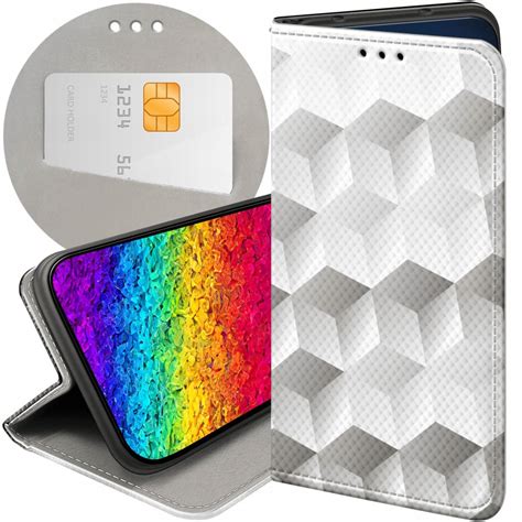 Etui Z Klapk Do Xiaomi Redmi Note Pro Wzory D Geometryczne Iluzja