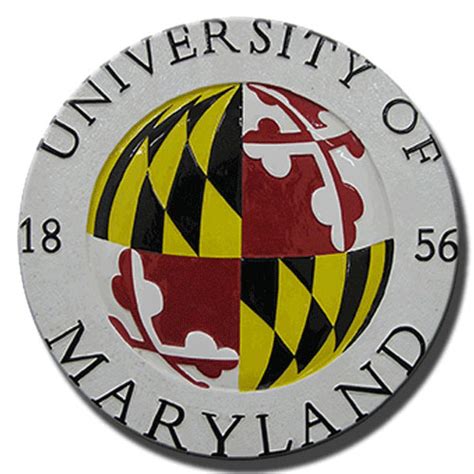 University of Maryland Seal Wooden Wall & Podium Plaque