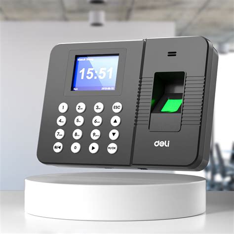 Deli E Face Attendance Biometric Office Fingerprint Scanner Machine