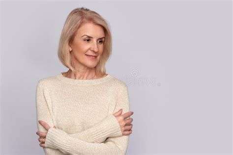 Beautiful Old Woman Smiling Isolated Stock Image Image Of Face