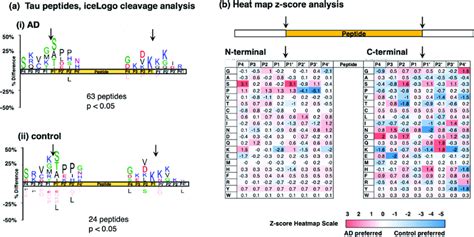 Cleavage Site Analysis Of Tau Peptides Derived From Tau Protein In Ad