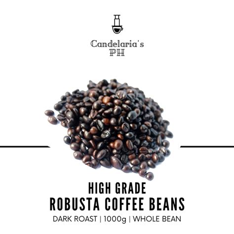 1KG DARK ROAST ROBUSTA WHOLE BEANS Brewed Coffee Organic Coffee