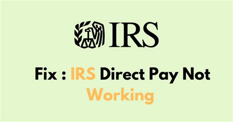 How To Fix IRS Direct Pay Not Working - NetworkBuildz