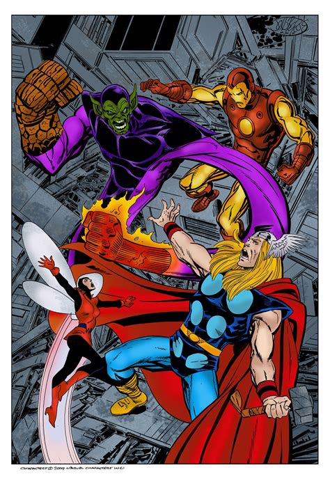 Avengers Vs Super Skrull John Byrne By Xts33 On Deviantart Marvel Comics Art Marvel Comics