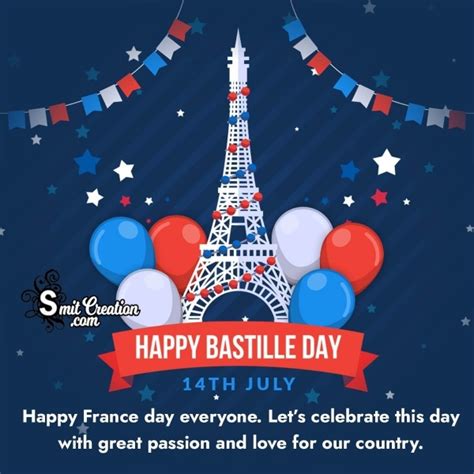 Happy Bastille Day Wishes SmitCreation