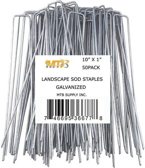 Amazon 50 Pack 10 Inch 11GA 0 12inch Landscape Staples Garden