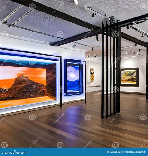 237 A Modern Art Gallery With Interactive Digital Installations