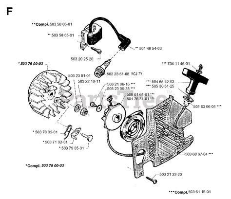 Jonsered 2045 Jonsered Chainsaw 1996 05 Starter Parts Lookup With Diagrams Partstree