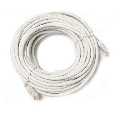 Cabo De Rede CAT 6 10 Metros PC ETH6U100WH Branco Patch Cord Plus