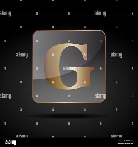 Vector Button Letter G Stock Vector Image Art Alamy