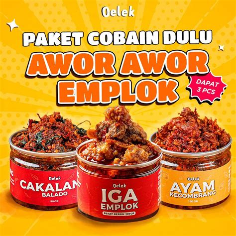 Jual Paket Cobain Dulu Awor Awor Emplok Iga Mercon Iga Sambal