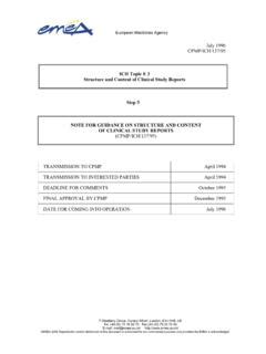 E Structure And Content Of Clinical Study Reports E Structure And