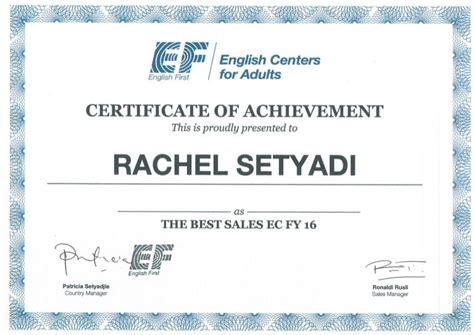 Ef Certificate Best Ec Fy2016