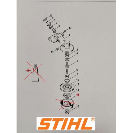 Renvoi d angle Réducteur pour Débroussailleuse STIHL FS120 FS200