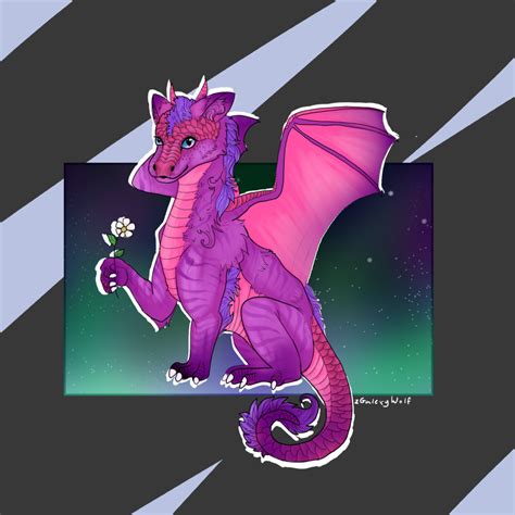 Pink Baby Dragon Cartoon