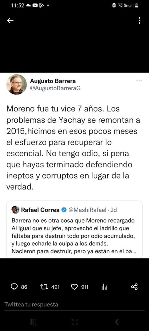 LaHistoria On Twitter Moreno Recargado En Primera Fila El Ex