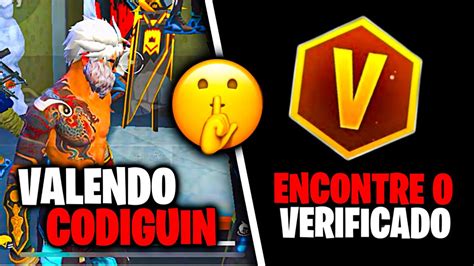 O Primeiro Que Encontrar O Verificado Ganha Um Codiguin No Free Fire