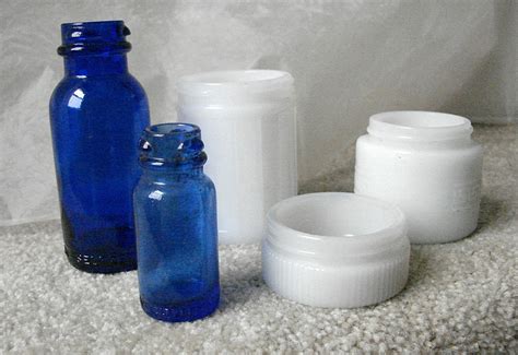 Vintage Cobalt Blue Bottles Milk Glass By Thevintageconnection