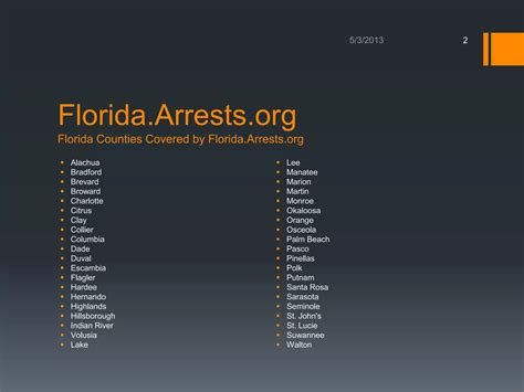 Florida.Arrests.org Review - Florida Mugshot Website Info & Removal | PPTX