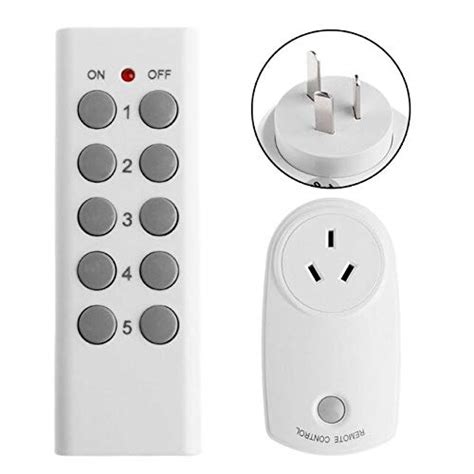 Calvas Ac V V Au Us Eu Uk Plug Remote Control Outlet Wireless