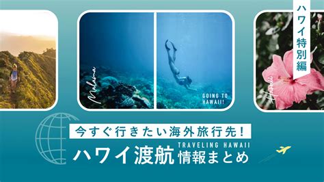 「今すぐ行きたいハワイ！」これを知っておくと便利に。【渡航情報まとめ｜アメリカ・ハワイ編】 Tabipponet