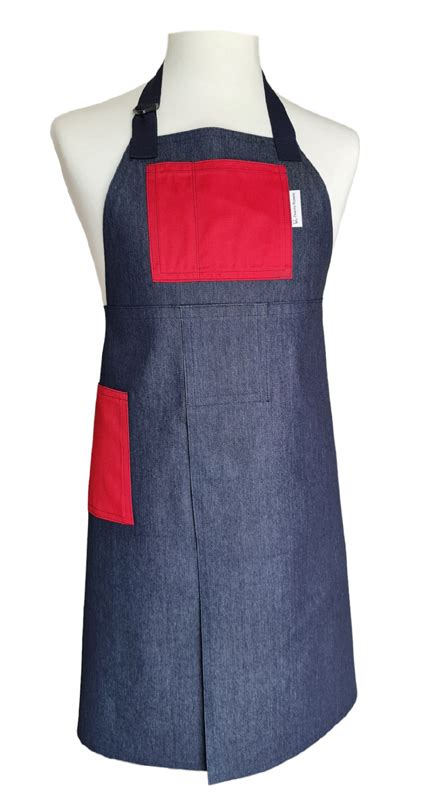 Royal Denim Split Leg Apron X With Adj Neck Strap