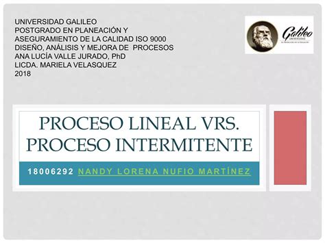 Proceso Lineal Vrs Proceso Intermitente Ppt