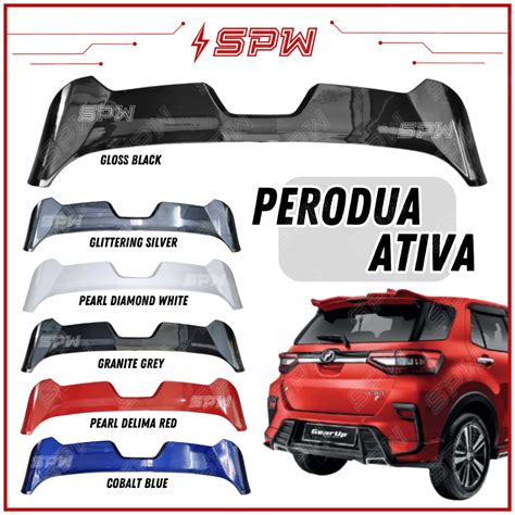 Perodua Ativa Gear Up Spoiler Toyota Raize Daihatsu Rocky Abs Rear