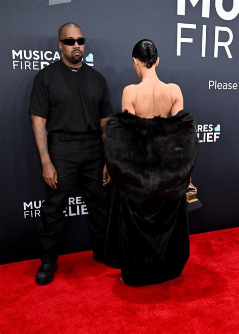 Kanye West’s wife Bianca Censori is completely naked at Grammys 2025