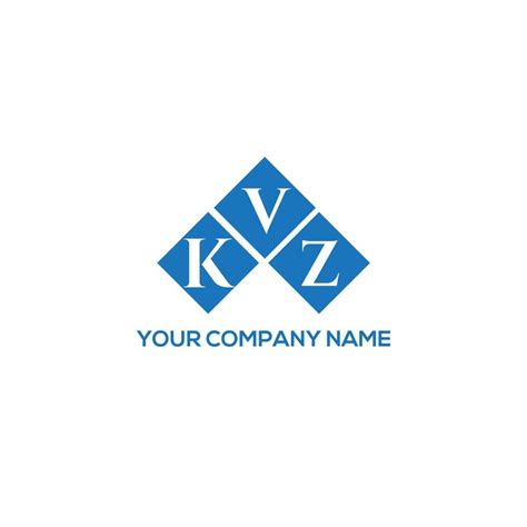 KVZ letter logo design on white background. KVZ creative initials ...
