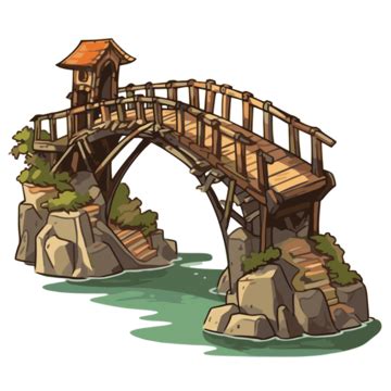 Bridge Clipart Character Illustration Of Cartoon Bridge Vector Bridge