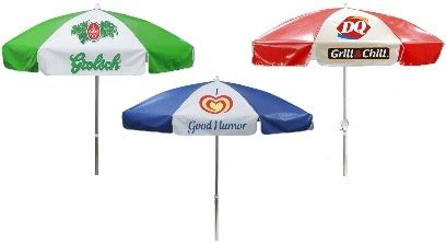 Custom Patio Umbrellas Logo Print Market Cafe Cart Advertising ...