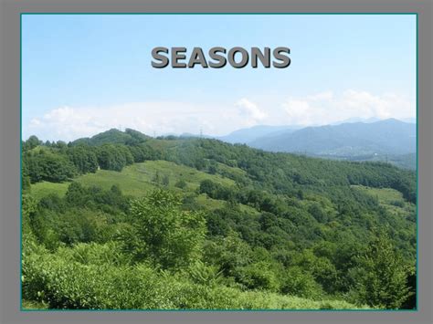 Seasons: English & Russian Vocabulary