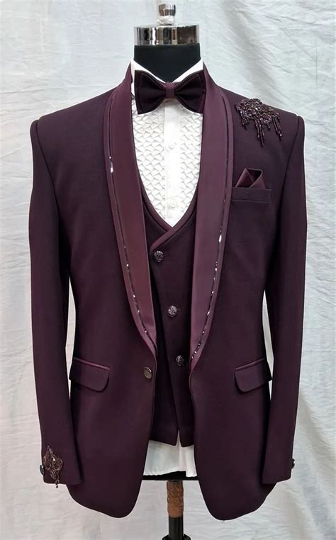 Maroon 5 Piece Suit For Men Terry Rayon At Rs 9850 In Ahmedabad Id