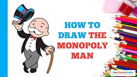 How To Draw The Monopoly Man Really Easy Drawing Tutorial In The Best