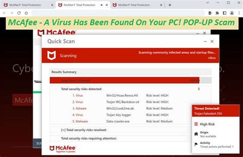 How To Remove Mcafee A Virus Has Been Found On Your Pc Pop Up Scam