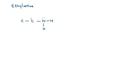 SOLVED: The structural formula for ethylamine is Write the molecular ...