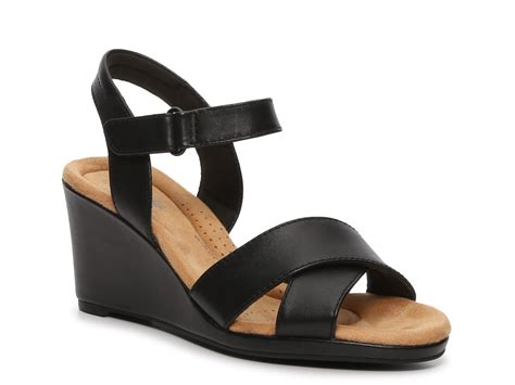 Clarks Tulip Gem Wedge Sandal Free Shipping Dsw